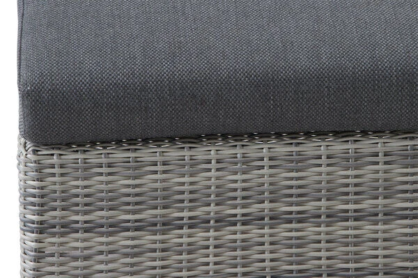 SIENA GARDEN Corido Loungehocker, Ice Grey, Alu / Gardino®-Geflecht, 61x63x45 Cm 7 SIENA GARDEN Corido Loungehocker, Ice Grey, Alu / Gardino®-Geflecht, 61x63x45 Cm - Image 5