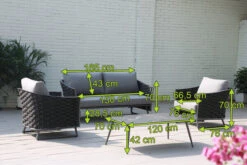 OUTFLEXX Oranger Blossom Lounge-Set, Anthrazit, Alu/XL Rope, 4-teilig, Inkl. Sitz- Und Rückenkissen, Tisch 120 X 70 X 42 Cm -Gartenblick Geschaft 5 20572.jpg