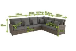 OUTFLEXX Dining Set, Grau, Polyrattan, 4tlg, 5-6 Personen, Inkl. Polster Und Kissen -Gartenblick Geschaft 5 20661.jpg