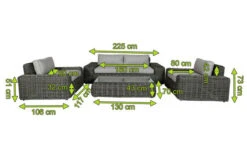 OUTFLEXX Loungemöbel, Two Tone Grey, Polyrattan, 4 Personen, Inkl. Tisch 70 X 130 Cm Und Polster In Grau 17 OUTFLEXX Loungemöbel, Two Tone Grey, Polyrattan, 4 Personen, Inkl. Tisch 70 X 130 Cm Und Polster In Grau -Gartenblick Geschaft 5 20906.jpg