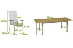 STERN Cardiff Esstischgarnitur, Silber, Edelstahl/Textilen/FSC-Teakholz/Alu, 162/220 X 90 Cm, 6 Stapelsessel, Butterfly-Auszug -Gartenblick Geschaft 5 22469.jpg