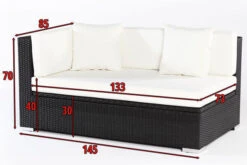 OUTFLEXX 2-Sitzer Ecksofa, Schwarz, Polyrattan, 145x85x70cm, Armlehne Rechts, Wasserfeste Kissenbox -Gartenblick Geschaft 5 2392 4 BOX.jpg