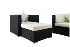 OUTFLEXX Loungemöbel-Set, 5 Personen, Schwarz, Polyrattan, Wasserfeste Kissenbox -Gartenblick Geschaft 6 1299 BOX A.jpg