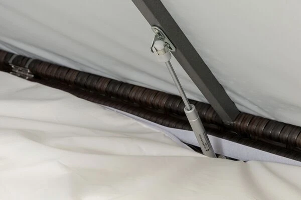 OUTFLEXX Loungemöbel-Set, Braun Marmoriert, 6 Pers, Polyrattan, Wasserfeste Kissenbox, Inkl. Loungetisch 8 OUTFLEXX Loungemöbel-Set, Braun Marmoriert, 6 Pers, Polyrattan, Wasserfeste Kissenbox, Inkl. Loungetisch - Image 6