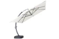 OUTFLEXX Luxus Ampelschirm, Anthrazit/creme, Edelstahl/Aluminium, 350x350cm, Inkl. Schirmständer Und Schutzhülle -Gartenblick Geschaft 6 18351.jpg