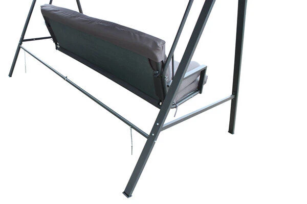 OUTFLEXX 3-Sitzer Hollywoodschaukel, Grau/anthrazit, Stahl/Polyester, 233x135 Cm, Mit Liegefunktion 11 OUTFLEXX 3-Sitzer Hollywoodschaukel, Grau/anthrazit, Stahl/Polyester, 233x135 Cm, Mit Liegefunktion - Image 9