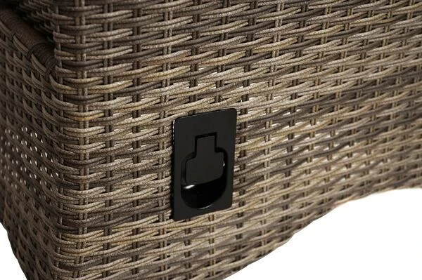 Ploß Rabida Dining Sessel, Champagner-meliert, Polyrattan, Verstellbar, Mit Fußhocker 8 Ploß Rabida Dining Sessel, Champagner-meliert, Polyrattan, Verstellbar, Mit Fußhocker - Image 6