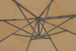 Schneider® SCHNEIDER Thassos Ampelschirm, Natur/silber, Rund, Ø 330cm -Gartenblick Geschaft 6 21428.jpg