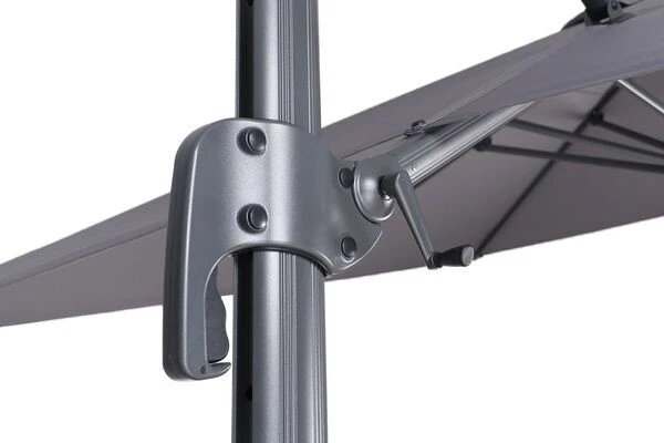 OUTFLEXX Ampelschirm, Anthrazit, Pulverbesch. Aluminium, 400x300cm, Inkl. Plattenständer 9 OUTFLEXX Ampelschirm, Anthrazit, Pulverbesch. Aluminium, 400x300cm, Inkl. Plattenständer - Image 7