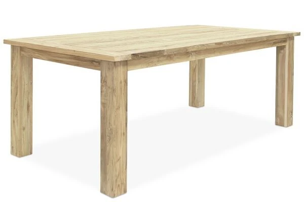 OUTFLEXX Esstischgarnitur, Polyrattan/Teakholz, Tisch 200x100cm, 6 Diningsessel, Inkl. Polster 9 OUTFLEXX Esstischgarnitur, Polyrattan/Teakholz, Tisch 200x100cm, 6 Diningsessel, Inkl. Polster - Image 7