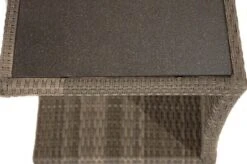 Ploß Rabida Beistelltisch, Champagner-meliert, Polyrattan, 50x50x45 Cm, Glasplatte In Steinoptik -Gartenblick Geschaft 7 20172.jpg