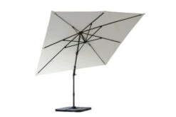 OUTFLEXX Ampelschirm, Creme, Pulverbesch. Aluminium, 300x300 Cm, Inkl. Plattenständer, Twist-Funktion -Gartenblick Geschaft 8 16108.jpg