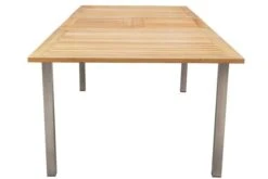 OUTFLEXX Set, Silber, 200/300 X 100 Cm, Edelstahl/Teak, Ausziehtisch, 8 Stapelstühle, 2 Multipositionssessel 22 OUTFLEXX Set, Silber, 200/300 X 100 Cm, Edelstahl/Teak, Ausziehtisch, 8 Stapelstühle, 2 Multipositionssessel -Gartenblick Geschaft 9 14154.jpg