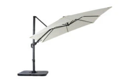 OUTFLEXX Ampelschirm, Creme, Pulverbesch. Aluminium, 300x300 Cm, Inkl. Plattenständer, Twist-Funktion -Gartenblick Geschaft 9 16108.jpg