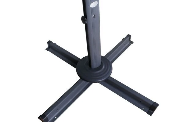 OUTFLEXX Ampelschirm, Anthrazit, Pulverbesch. Aluminium, 400x300cm, Inkl. Plattenständer 11 OUTFLEXX Ampelschirm, Anthrazit, Pulverbesch. Aluminium, 400x300cm, Inkl. Plattenständer - Image 9