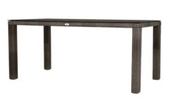 Ploß Rocking Dining Tisch, Grau/braun-meliert, Polyrattan, 170 X 90 Cm, Glasplatte In Steinoptik -Gartenblick Geschaft 9 20157.jpg