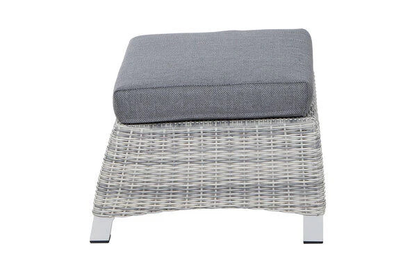 SIENA GARDEN Corido Loungehocker, Ice Grey, Alu / Gardino®-Geflecht, 61x63x45 Cm 11 SIENA GARDEN Corido Loungehocker, Ice Grey, Alu / Gardino®-Geflecht, 61x63x45 Cm - Image 9