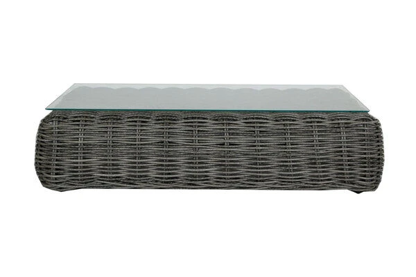 OUTFLEXX Loungemöbel, Two Tone Grey, Polyrattan, 4 Personen, Inkl. Tisch 70 X 130 Cm Und Polster In Grau 11 OUTFLEXX Loungemöbel, Two Tone Grey, Polyrattan, 4 Personen, Inkl. Tisch 70 X 130 Cm Und Polster In Grau - Image 9